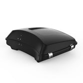 HR3 Black Denim 5.5" Razor Style Touring Trunk Luggage For 14-24 Harley Touring